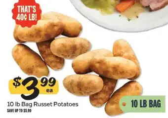 10 lb Bag Russet Potatoes