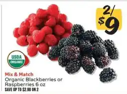 Winn Dixie Organic Blackberries or Raspberries offer