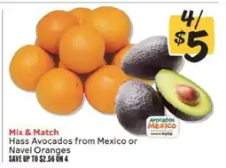 Winn Dixie Hass Avocados from Mexico or Navel Oranges offer
