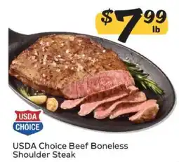 Winn Dixie USDA Choice Beef Boneless Shoulder Steak offer