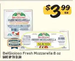 Winn Dixie BelGioioso Fresh Mozzarella 8 oz offer