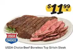Winn Dixie USDA Choice Beef Boneless Top Sirloin Steak offer