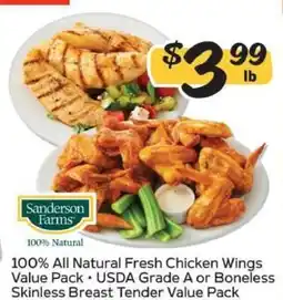 Winn Dixie Sanderson Farms Chicken offer