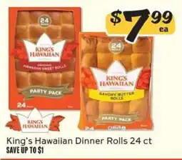 Winn Dixie King's Hawaiian Dinner Rolls 24 ct offer