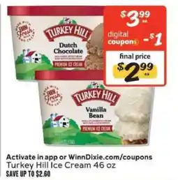 Winn Dixie Turkey Hill Ice Cream offer