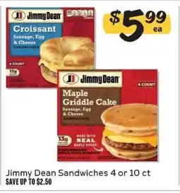 Winn Dixie Jimmy Dean Sandwiches offer