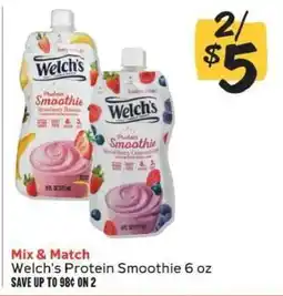 Winn Dixie Welch's Protein Smoothie 6 oz offer