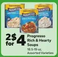 Save a Lot Progresso Rich & Hearty Soups offer