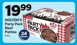 Save a Lot Holten's Party Pack Beef Patties offer