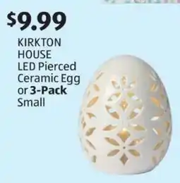 Aldi KIRKTON HOUSE LED Pierced Ceramic Egg or 3-Pack Small offer
