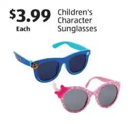 Aldi Children's Character Sunglasses offer