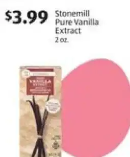 Aldi Stonemill Pure Vanilla Extract offer