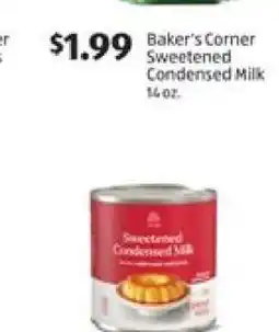 Aldi Baker's Corner Sweetened Condensed Milk offer