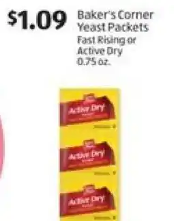 Aldi Baker's Corner Yeast Packets offer