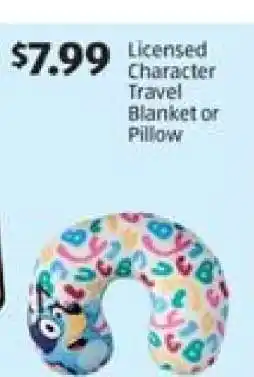 Aldi Licensed Character Travel Blanket or Pillow offer
