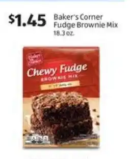 Aldi Baker's Corner Fudge Brownie Mix offer