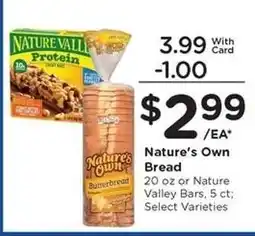 Kroger Nature's Own Bread offer