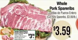 Big Saver Foods Whole Pork Spareribs offer