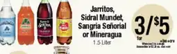 Big Saver Foods Jarritos, Sidral Mundet, Sangria Señorial or Mineragua offer