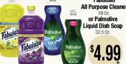 Big Saver Foods Fabuloso All Purpose Cleaner 56 Oz. or Palmolive Liquid Dish Soap 32.5 Oz offer