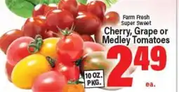 Angelo Caputo's Fresh Market Cherry, Grape or Medley Tomatoes offer