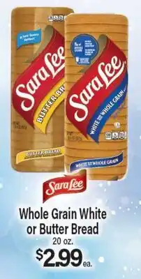 Angelo Caputo's Fresh Market Sara Lee Whole Grain White or Butter Bread offer