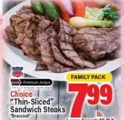 Angelo Caputo's Fresh Market USDA Choice Premium Angus Thin-Sliced Sandwich Steaks offer