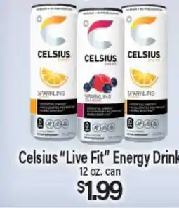 Angelo Caputo's Fresh Market Celsius Live Fit Energy Drink offer