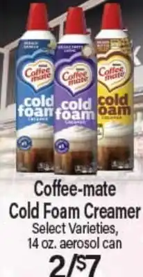 Angelo Caputo's Fresh Market Coffee-mate Cold Foam Creamer offer