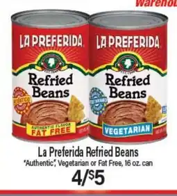 Angelo Caputo's Fresh Market La Preferida Refried Beans offer