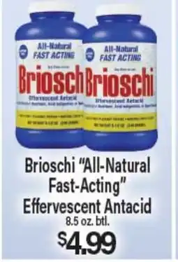 Angelo Caputo's Fresh Market Brioschi All-Natural Fast-Acting Effervescent Antacid offer