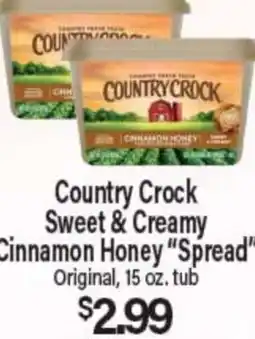 Angelo Caputo's Fresh Market Country Crock Sweet & Creamy Cinnamon Honey Spread offer