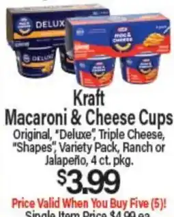 Angelo Caputo's Fresh Market Kraft Macaroni & Cheese Cups offer
