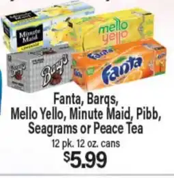 Angelo Caputo's Fresh Market Fanta, Barqs, Mello Yello, Minute Maid, Pibb, Seagram's or Peace Tea offer