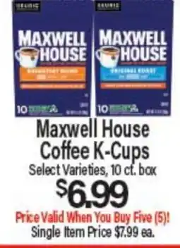 Angelo Caputo's Fresh Market Maxwell House Coffee K-Cups offer