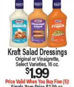 Angelo Caputo's Fresh Market Kraft Salad Dressings offer
