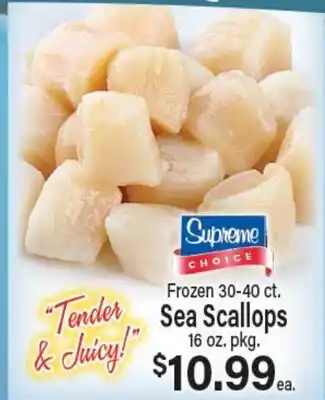 Angelo Caputo's Fresh Market Frozen 30-40 ct. Sea Scallops offer