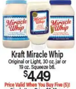 Angelo Caputo's Fresh Market Kraft Miracle Whip offer