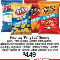 Angelo Caputo's Fresh Market Frito-Lay Party Size Snacks offer