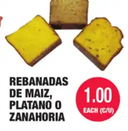Carnicerias Jimenez REBANADAS DE MAIZ, PLATANO O ZANAHORIA offer