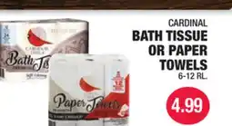 Carnicerias Jimenez CARDINAL BATH TISSUE OR PAPER TOWELS offer
