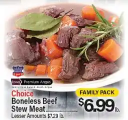Angelo Caputo's Fresh Market Choice Boneless Beef Stew Meat offer