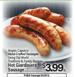 Angelo Caputo's Fresh Market Angelo Caputo's Hand-Crafted Sausages offer