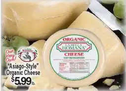 Angelo Caputo's Fresh Market Asiago-Style Organic Cheese offer