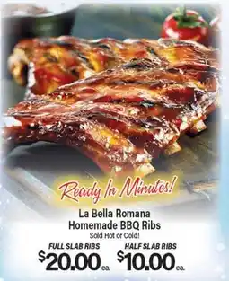 Angelo Caputo's Fresh Market La Bella Romana Homemade BBQ Ribs offer