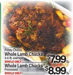 Angelo Caputo's Fresh Market Purely Choice Whole Lamb Chucks offer