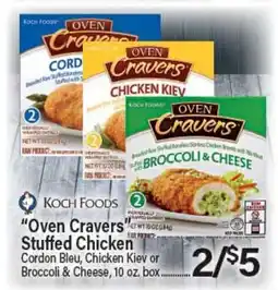 Angelo Caputo's Fresh Market Oven Cravers Stuffed Chicken offer