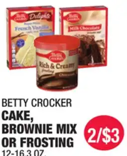 Carnicerias Jimenez BETTY CROCKER CAKE, BROWNIE MIX OR FROSTING offer