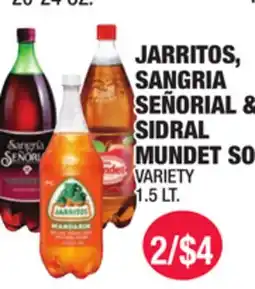 Carnicerias Jimenez JARritos, SANGRIA SEÑORIAL & SIDRAL MUNDET offer