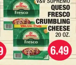 Carnicerias Jimenez V&V SUPREMO QUESO FRESCO CRUMBLING CHEESE offer